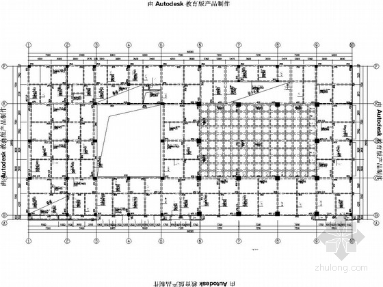 [重庆]四层框架结构医院门诊楼急救中心结构图-轴H=4.500梁平法施工图 