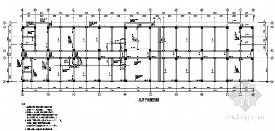 办公楼5层结构设计资料下载-渭南市某5层（局部六层）办公楼结构设计图