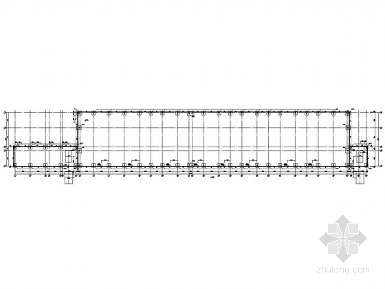 16米高门式钢架资料下载-21米跨门式钢架结构厂房结构施工图（带吊车）