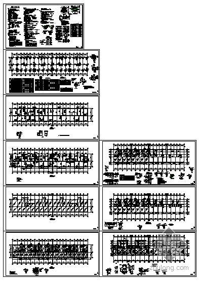 宾馆底框砖混结构图资料下载-某六层砖混底框住宅结构图
