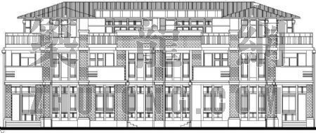 欧式联排别墅施工图资料下载-某三层联排别墅建筑施工图
