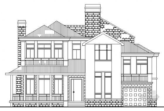 二层别墅设计建筑施工图纸资料下载-某二层独立别墅建筑施工图