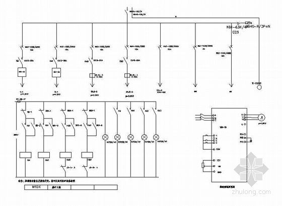 配电箱设计原理图资料下载-新疆某矿厂电气原理图