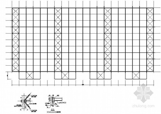 轻钢结构厂房结构施工图- 