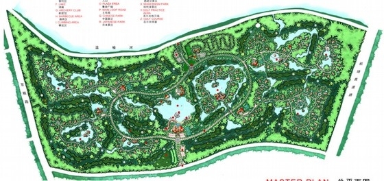 景观ps总平图资料下载-[北京]国际休闲中心景观规划设计总平面图
