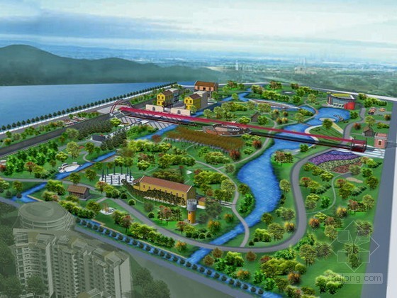主题滨河城市景观设计方案资料下载-主题公园景观设计方案