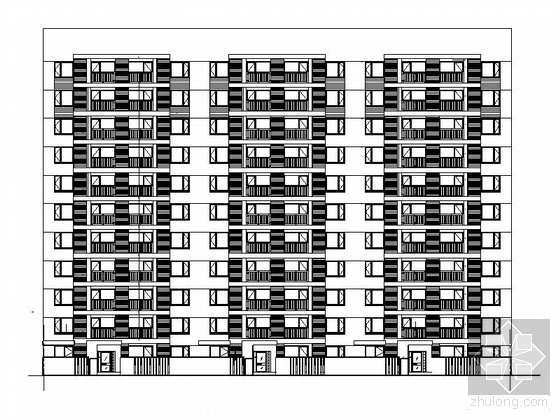 四层施工套图资料下载-[武汉]某十一层住宅楼建筑施工套图（4号楼）
