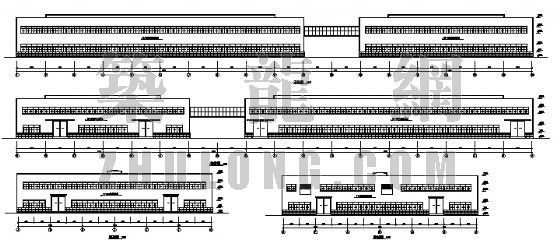 浙江省某详细的两层钢结构建筑图纸-3
