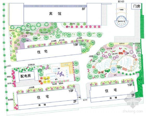 深圳龙岗河景观设计资料下载-[深圳]花园小区景观设计方案