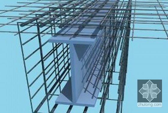  [广东]超高层框筒结构办公塔楼施工组织设计（技术标，530页）-梁钢筋示意图