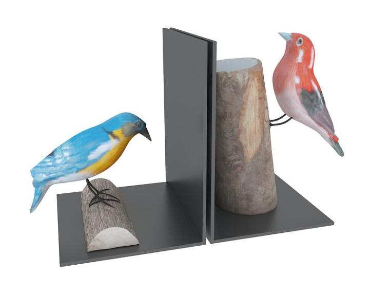 摆件模型资料下载-小鸟摆件3D模型下载