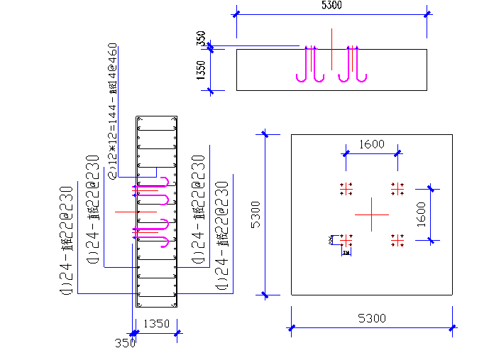 排水设施安装资料下载-塔吊QTZ5013（5.3米）、TC5613（5.5米）、TC5613基础图（5米）