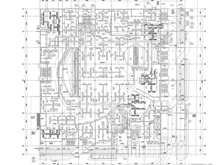 [河南]大型商场空调通风及防排烟系统设计施工图（人防设计）-一层空调风管平面图.jpg