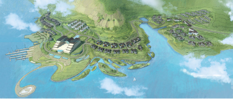 三亚度假区高层建筑资料下载-五征湖光山色旅游度假区概念规划