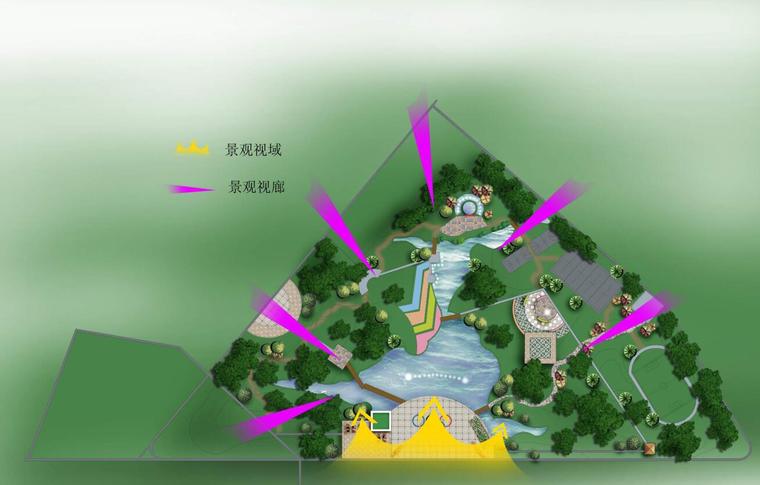 [北京]某主题公园景观设计方案包含（建议书+报告书+模型+展板）-景观视觉分析