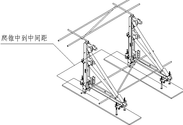 31～63m空心薄壁高墩（墩顶尺寸2.1mX2.1m）液压自爬模法施工专项方案41页-三角架拼装图