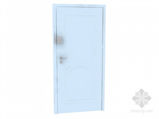 su门窗3d模型资料下载-白色门3D模型下载