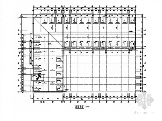 多层宿舍楼建筑施工图-各层平面图