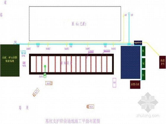 泵站基坑支护结构施工图资料下载-[珠海]供水泵站深基坑排桩及喷锚支护开挖施工方案