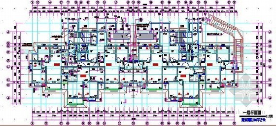 [安徽]安置房项目建筑安装工程预算书(含图纸EZB格式)-一层平面图 