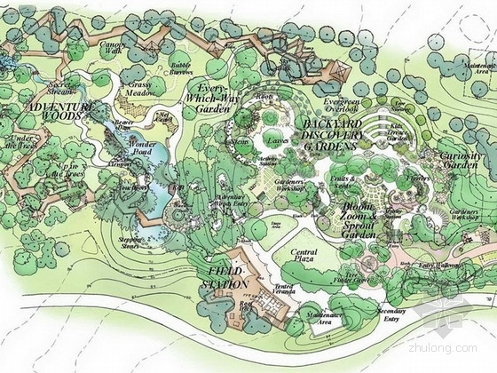 75张国外景观平面图资料下载-[英国]莫顿儿童森林主题公园景观设计方案（著名景观公司英文版）