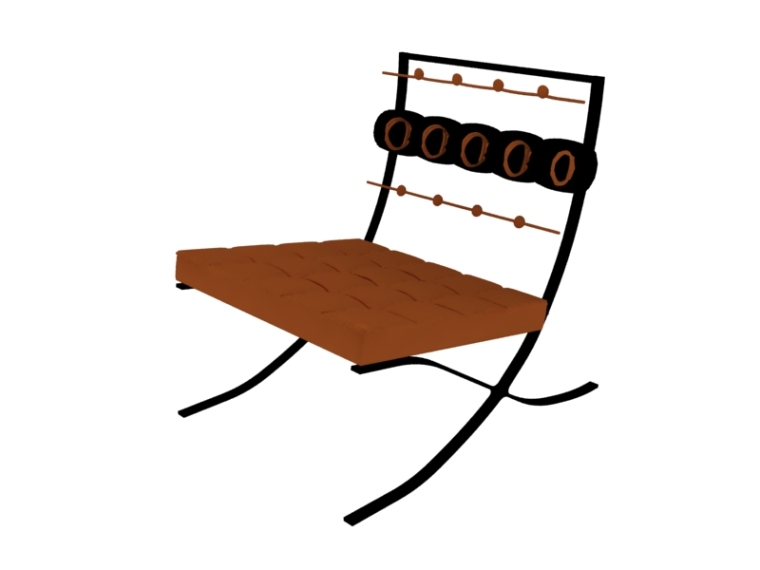 舒适办公椅资料下载-简约舒适办公椅3D模型下载