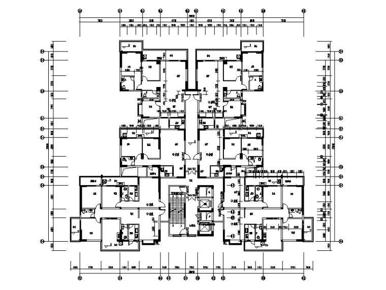 180平住宅平面图资料下载-公寓住宅设计平面图