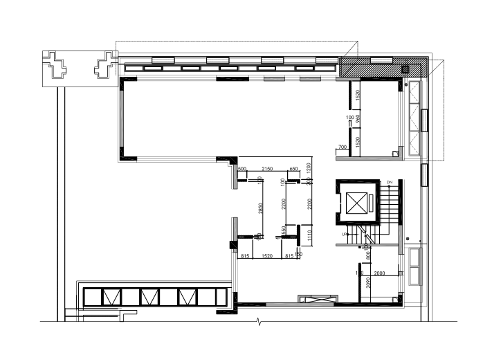 北京鲁能集团优山美地三居室样板别墅施工图+设计方案+高清效果图-4新建墙体图