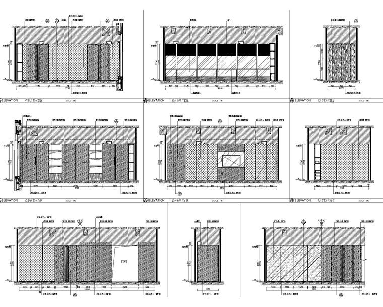 [江西]某建设工程有限公司办公室全套设计资料-13层立面图