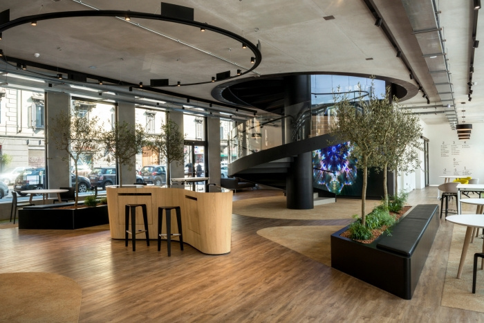 电梯公司办公空间装修设计资料下载-米兰的微软办公室装修设计