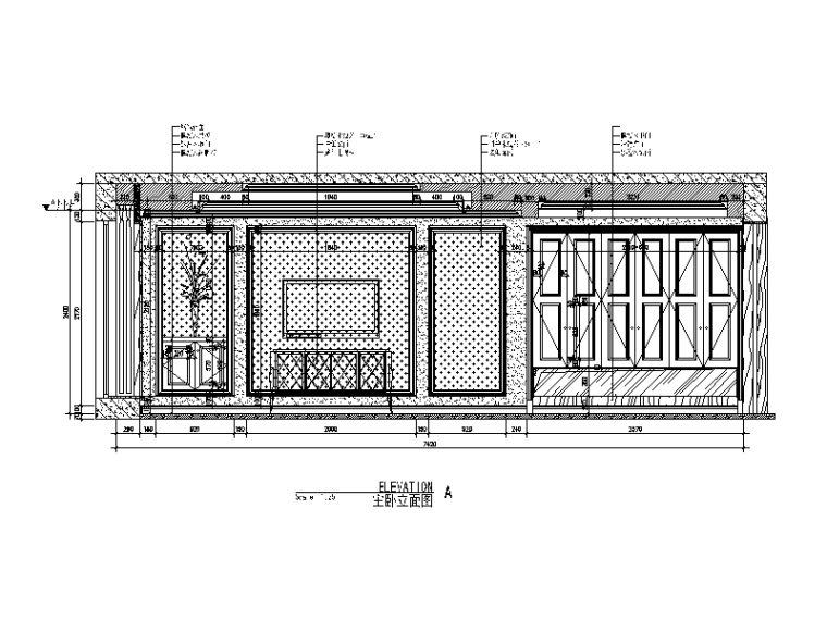 [江西]现代风格独栋别墅设计CAD施工图（含效果图）-【江西】现代风格独栋别墅设计CAD施工图（含效果图）立面图