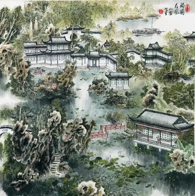 中国园林鉴赏资料下载-他用一生，写出了中国人的桃花源！