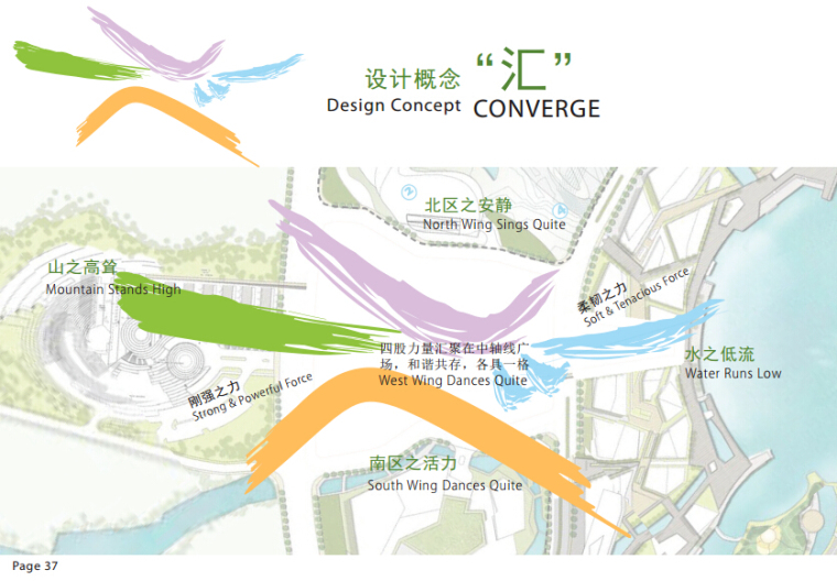 [湖南]风景区中轴线市民公园景观设计（效果图精美）-设计概念