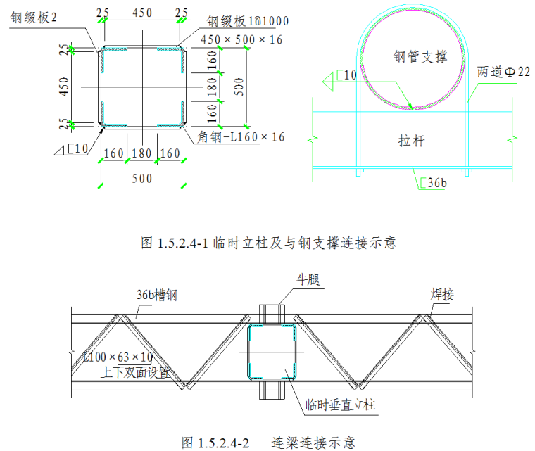 郑州市轨道交通5号线两站两区间土建工程施工组织设计（近500页）-临时立柱（格构柱）施工