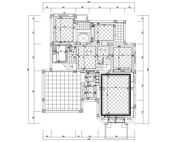 室内楼梯装修施工图资料下载-[江苏]南通博园岚郡别墅室内装修施工图