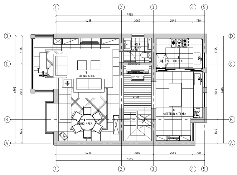 餐厅美式风格效果图资料下载-[上海]美式风格住宅设计施工图（附效果图）