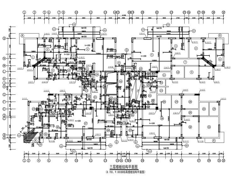 宽4米长20米建筑资料下载-[重庆]18层框架剪力墙住宅楼结构施工图（CAD、56张）