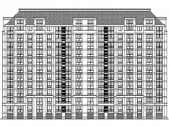 16层板式住宅资料下载-[江苏射阳]某十二层板式住宅楼建筑施工图