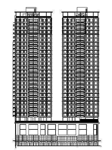 高层塔式商住楼资料下载-[深圳]某31层塔式商住楼建筑施工图