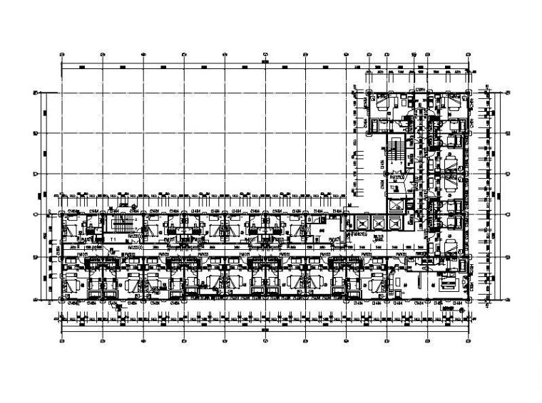 [福建]高层框架结构塔式酒店建筑施工图-高层框架结构塔式酒店建筑