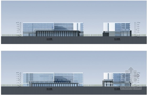 [甘肃]大型体育馆建筑项目设计方案文本-大型体育馆建筑项目设计方案立面图 