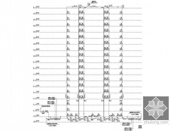 [江苏]100米商业住宅楼给排水图纸（含4栋楼、同层排水）-室内消火栓系统展开图