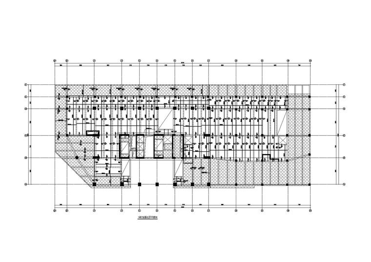 5栋超高层框筒结构商业综合体结构施工图-3栋二层板配筋图