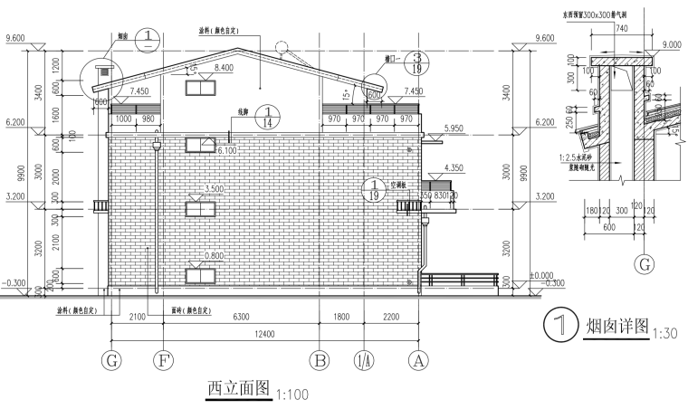 美式3层独栋别墅建筑设计施工图（含全套CAD图纸）-屏幕快照 2019-01-09 上午10.45.39