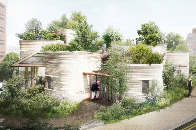 田园综合体建筑设计资料下载-都市中的小憩田园，沙漠中的希望绿洲：马吉康康复中心