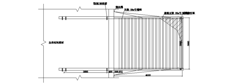 型钢悬挑卸料平台安全专项施工方案（47页，图文丰富）-型钢悬挑式_卸料平台平面布置图