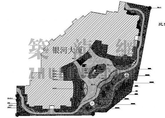 土木工程网别墅套图资料下载-银河大厦屋顶花园套图