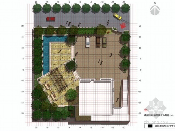 欧式庭院cad设计资料下载-[广东]欧式风格庭院景观设计方案