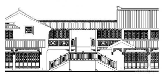 某二层古建搭建引梯工程施工图