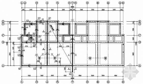 砖混钢结构施工图纸资料下载-某砖混结构别墅结构施工图纸